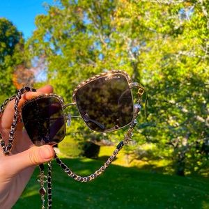 Brand New Chanel sunglasses with detachable straps
